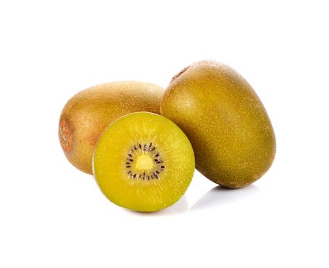 Premium Photo Yellow Kiwi Fruit Isolated On White Background