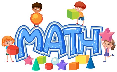 Grupo De Niños En El Icono De Matemáticas 614381 Vector En Vecteezy