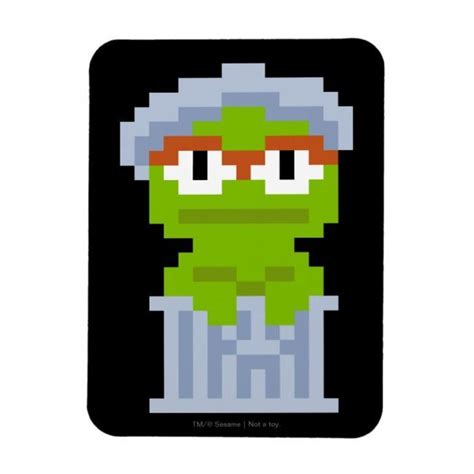 Oscar The Grouch Pixel Art Magnet In 2020