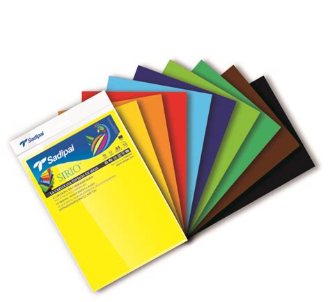 Paquete De 10 Cartulinas Sirio A4 Colores Fuertes Material De Oficina