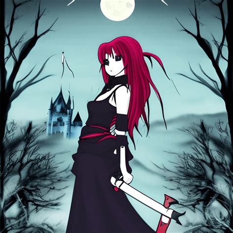 Gothic Anime Girl Creative Fabrica