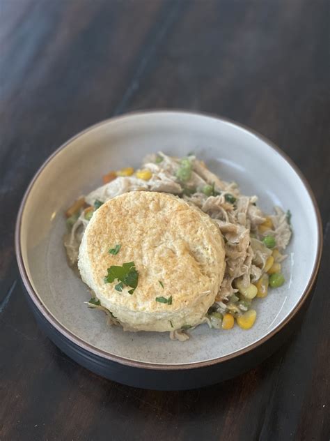 Dispense with all the busy work and use refrigerator biscuits instead of pie crust and you'll be on your way to a hearty meal in no time. Chicken Pot Pie with Biscuit Crust • Adopted Tomato Kitchen