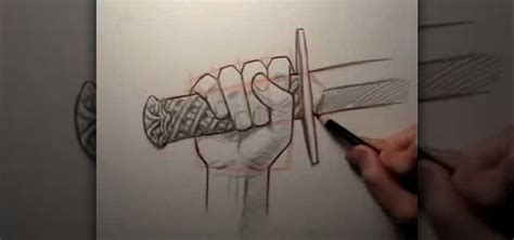 How To Draw A Hand Holding A Sword Drawing And Illustration Wonderhowto