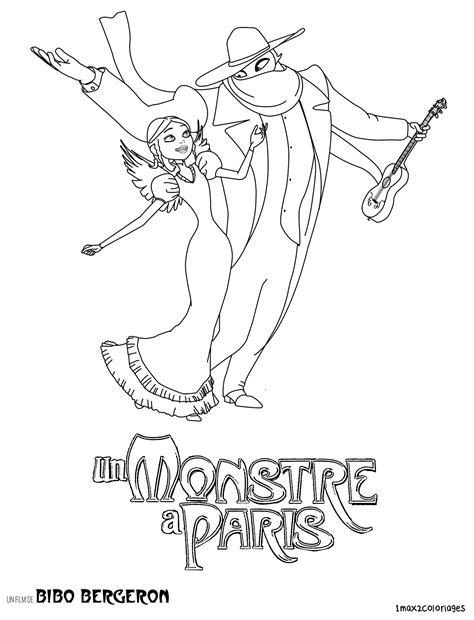 Entreprise de agence événementiel sérieuse et rapide sur paris. Affiche de Un monstre à Paris à colorier, Réalisé par Eric ...