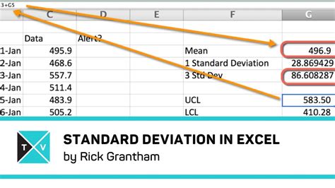 How To Do Standard Deviation In Excel Youtube