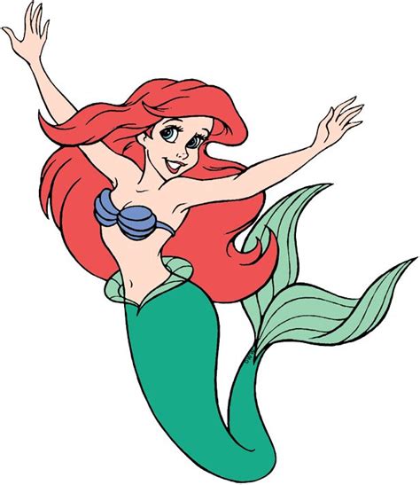 With a pencil and some paper, you can do it at home! Clip art of Ariel from The Little Mermaid #ariel, # ...