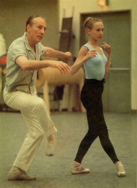 Young Suki Schorer With George Balanchine She Danced With George