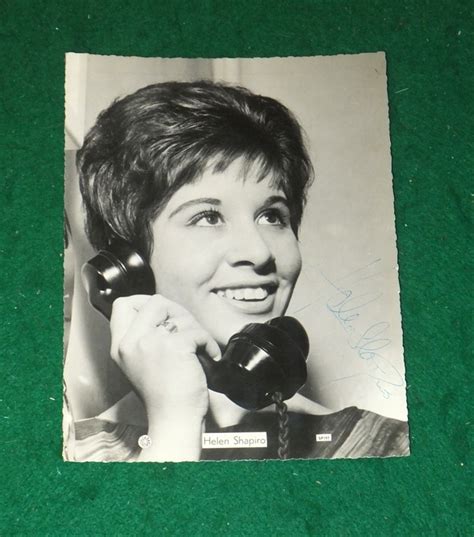 Helen Shapiro Helen Shapiro Autographed Photo 1963 1963 Autograph