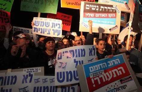 thousands protest ultra orthodox extremism the jerusalem post