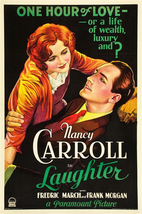 1930 Laughter Harry Darrast Nancy Carroll Hollywood Poster