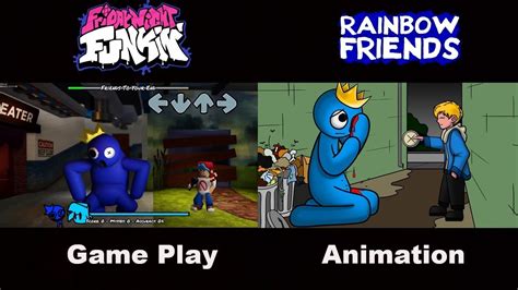 fnf fnf vs rainbow friends animation why did blue lose his eye youtube