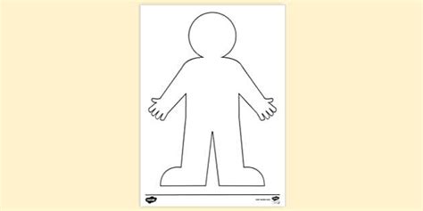 Free Man Outline Colouring Sheet Colouring Sheets