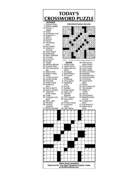 Crossword by McMeel 4/25 | | messenger-inquirer.com