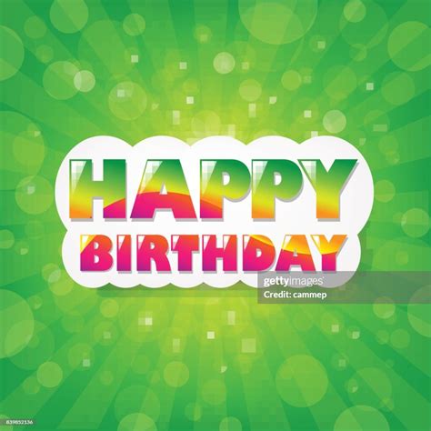 Birthday Green Sunburst Background High Res Vector Graphic Getty Images