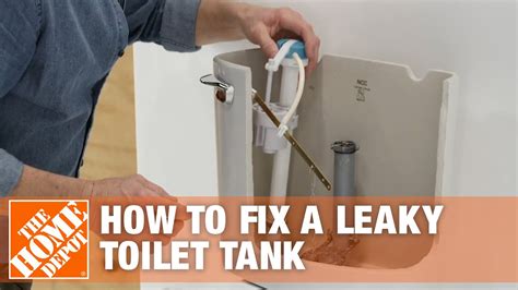 How To Fix A Leaky Toilet How To Stop A Running Toilet Tank The Home Depot YouTube