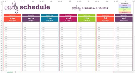 Free Weekly Calendar Template With Times Template Calendar Design