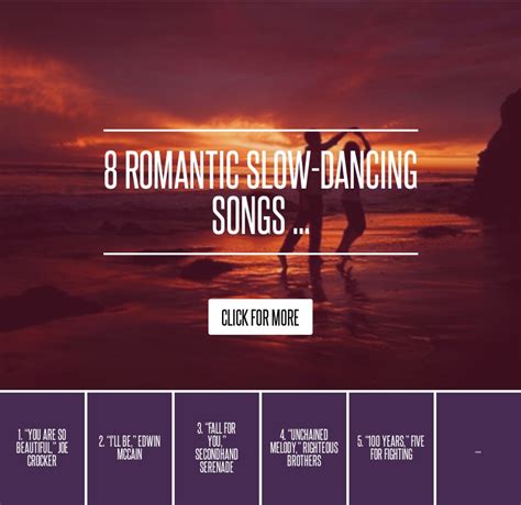 8 Romantic Slow Dancing Songs Lifestyle