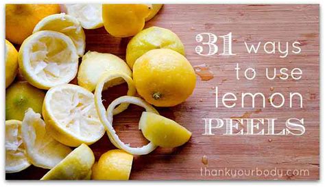 31 Ways To Use A Lemon Peel Easy Life Hacks