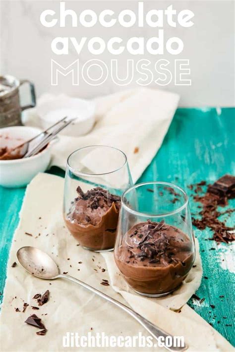 Avocados are the secret ingredient for creaminess. Chocolate Avocado Mousse - simple blender recipe - only 3 ...