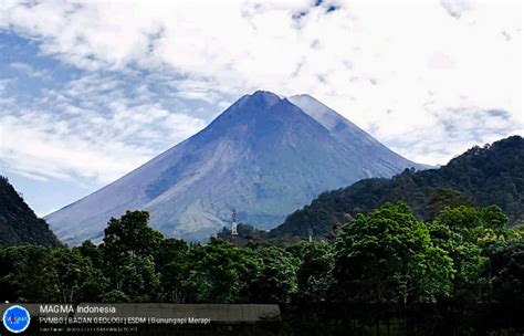 Merapi Volcano Central Java Indonesia Weekly Volcanic Activity