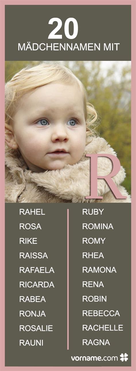 Mädchennamen Mit R Baby Names Namen Baby Vornamen Und Kinder Namen