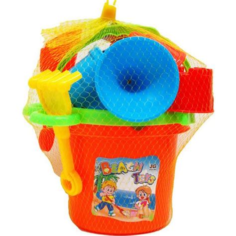 Ddi 2324950 65 In Beach Toy Bucket With Accessories Assorted Color