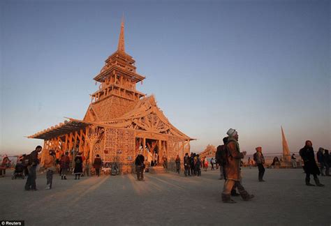 Burning Man Festival Continues In Black Rock City Nevada As It Passes