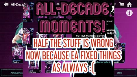 All Decade Moments Is Here Sarcastic Woohoo But Ea Fixed Events To