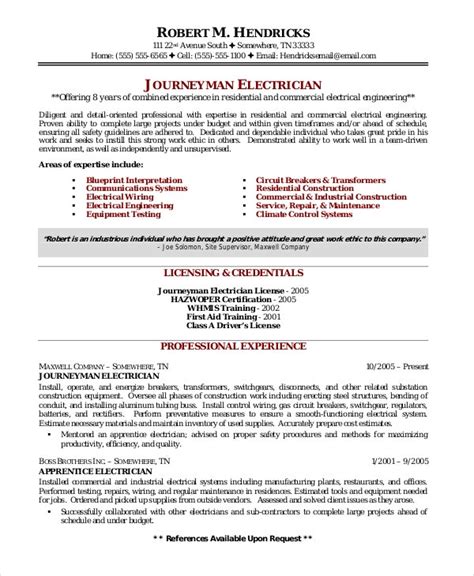 Apartment maintenance supervisor resume sample livecareer. Electrician Resume Template - 5+Free Word, Excel, PDF Documents Download | Free & Premium Templates