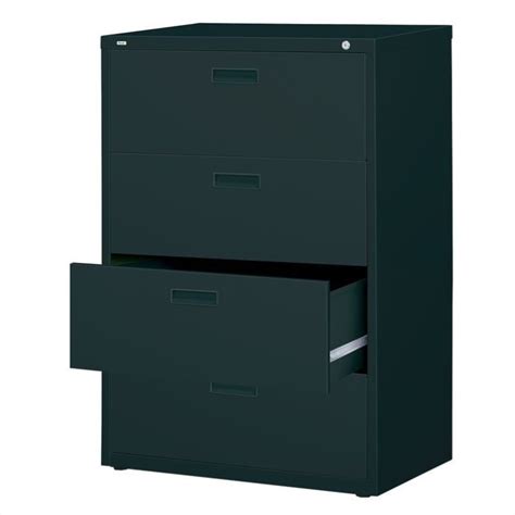 Time to get organized with this lateral file from the edge water collection. Scranton & Co 4 Drawer Lateral File Cabinet in Black ...