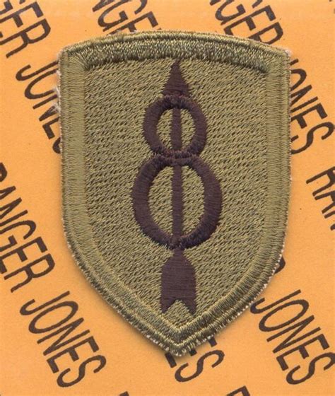 8th Infantry Division Foreign Made Patch Od Ebay