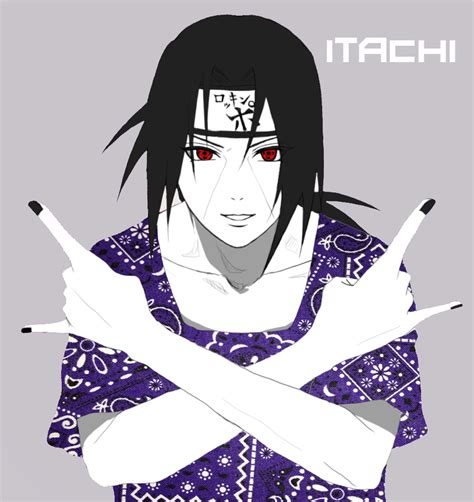 Clean Dope Itach Uchiha Edit Purple Bandanna By Throughmaiey3s On