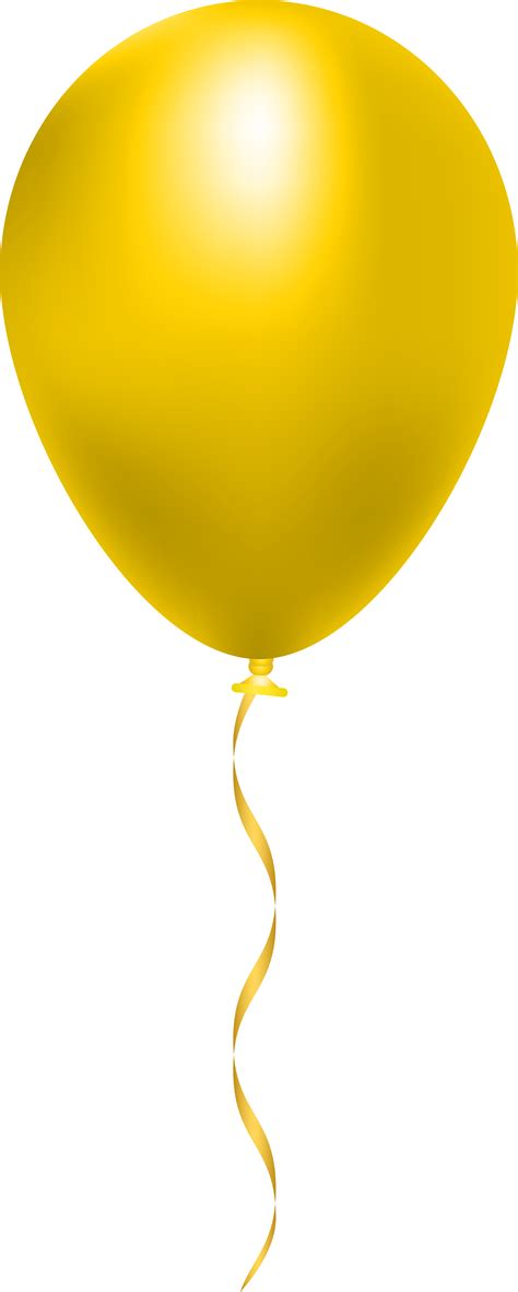 Ballons Transparent Yellow Yellow Balloon Clipart Png Large Size