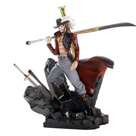 One Piece Luffy Dracule Mihawk 14cm Action Figure Ideal Christmas Toy