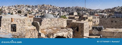 Very Large Panoramic View On Arabian And Jewish Quarters Of Hebron
