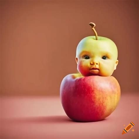 Babys Arm Holding An Apple