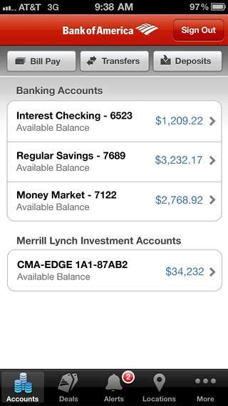 This fake bank account app, when opened, shows a number of dollars, that are currently in your bank account. Top Free iPhone App #169: Bank of America - Mobile Banking ...
