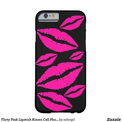 Flirty Pink Lipstick Kisses Cell Phone Case Pink Lipstick Kiss Phone Cases Cell