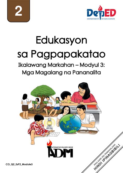 Es P Q Mod Mga Magalang Na Pananalita V Edukasyon Sa Pagpapakatao