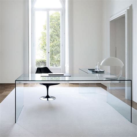 Penrose Glass Desk By Tonelli Klarity Glass Furniture