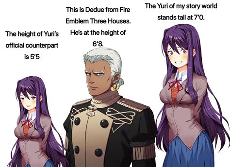 Yuris Height In My Story Is Rddlc