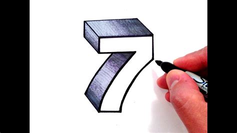 Labrador is a dog which belongs to gun type dog. How to Draw the Number 7 in 3D - YouTube