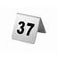 Restaurant Stainless Steel Free Standing Number 37 Table Sign Black 