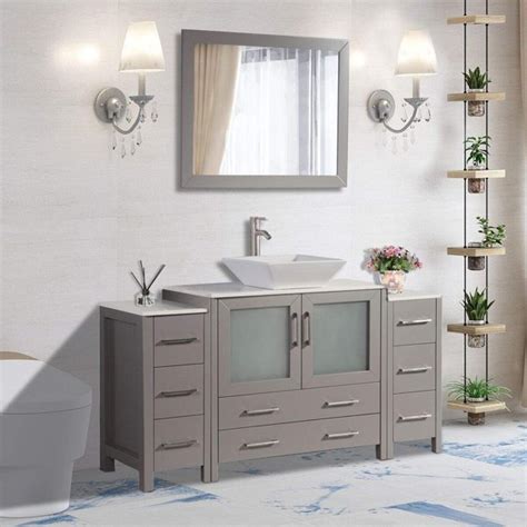 Bathroom vanity sets other considerations include whether you want a complete vanity set or a vanity on its own. Vanity Art 60" Single Sink Bathroom Vanity Combo Set 8 ...