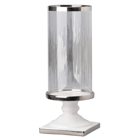 Aandb Home Pedestal Candle Holder With Glass