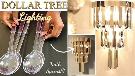 Amazing Dollar Tree Lighting Using Spoons Diy Dollar Tree Wall Sconces