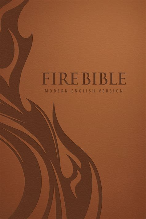 Mev Fire Bible Brown Polyurethane Cover Charisma Shop Reviews On