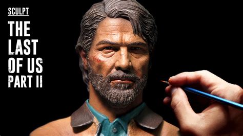 Sculpting Realistic Old Joel Sculpture Timelapse Last Of Us Part2