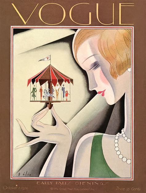 William Bolin Vogue October 1926 Vogue Covers Art Art Deco Illustration Vintage Vogue Covers