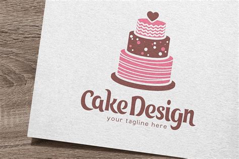 Cake Design Logo Creative Logo Templates Creative Market